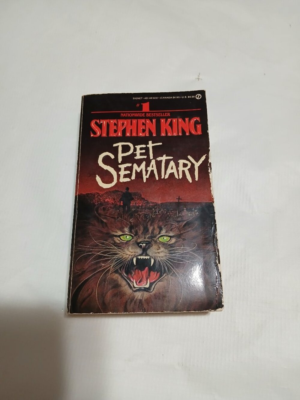 Stephen King Pet Sematary 1st Signet Printing 1984 Horror Paperback Dark Tower